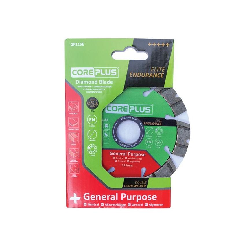 GP115E Elite General-Purpose Diamond Blade 115mm CORDBGP115E