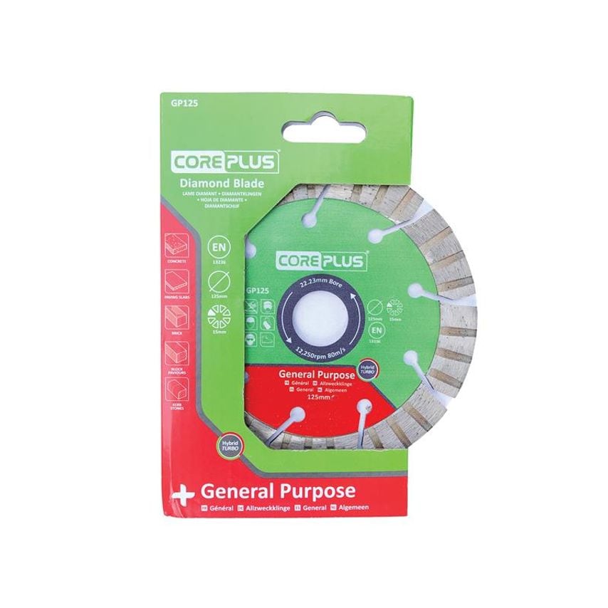 GP125 General-Purpose Hybrid Turbo Diamond Blade 125mm CORDBGP125