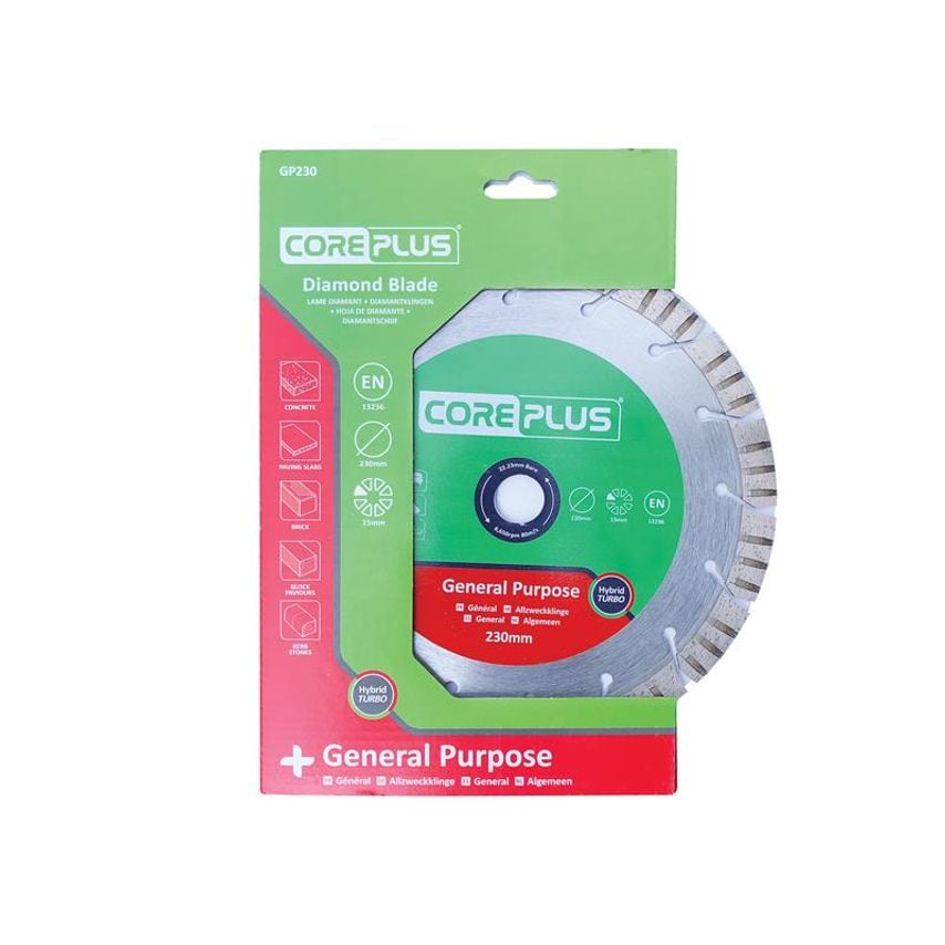 GP230 General-Purpose Hybrid Turbo Diamond Blade 230mm CORDBGP230