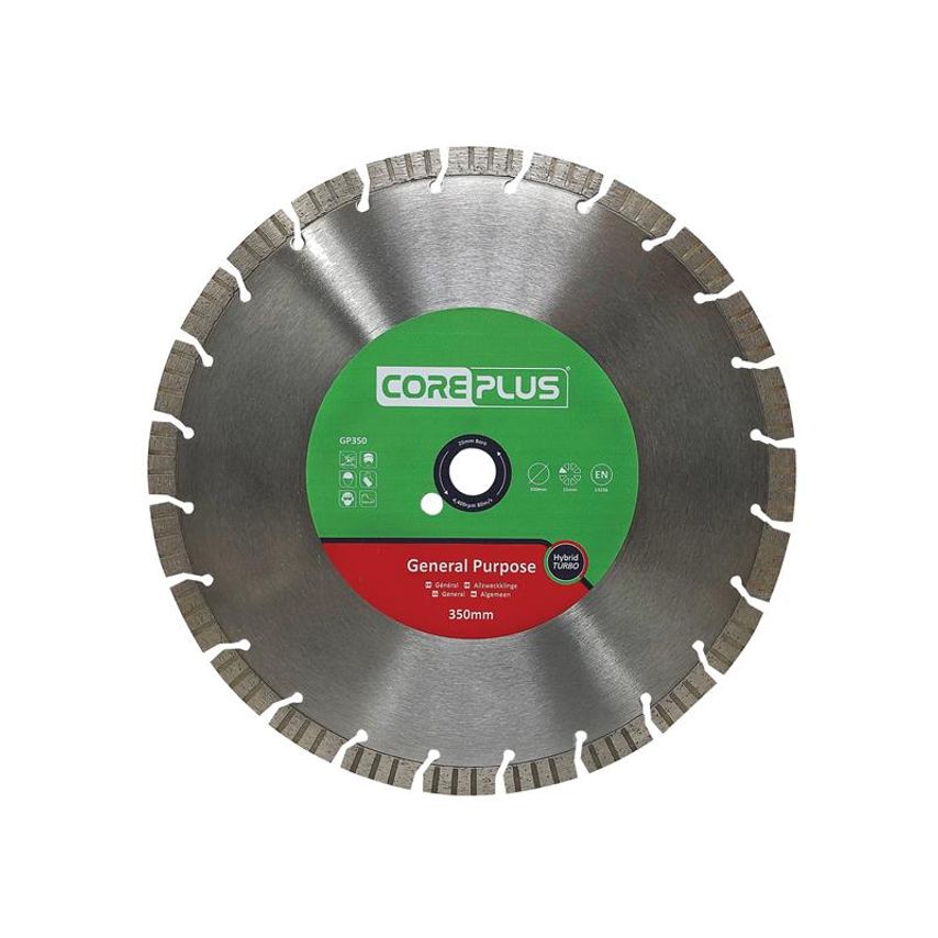 GP350 General-Purpose Hybrid Turbo Diamond Blade 350mm CORDBGP350