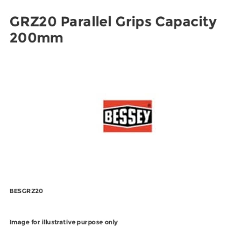 GRZ20 Parallel Grips Capacity 200mm