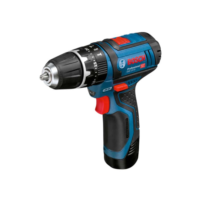 GSB 12V-15 Professional Combi Drill 12V 2 x 2.0Ah Li-ion - BSH6019B697J