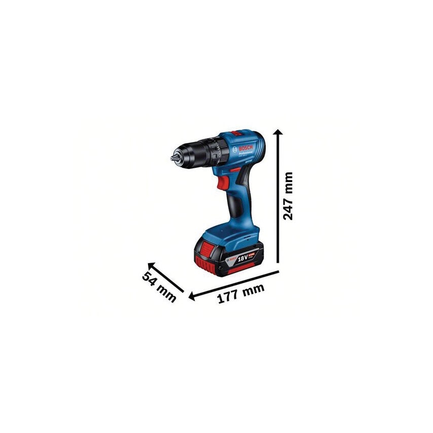 GSB 18V-45 (2X GBA 2.0AH, GAL 18V-20, L-Boxx) Brushless 18V Combi
