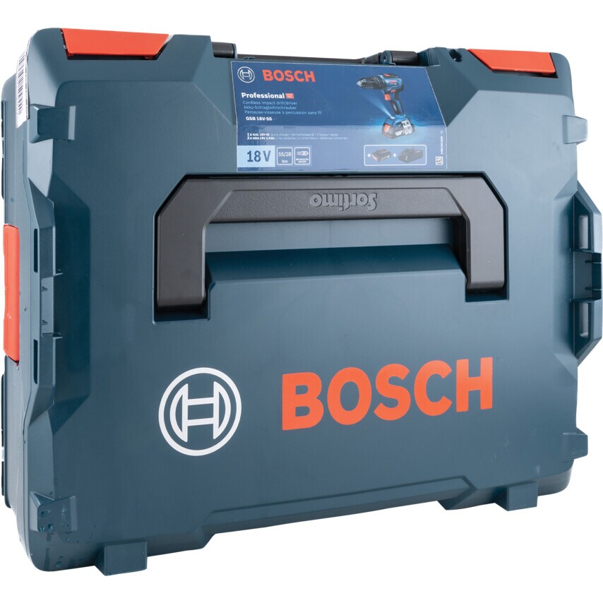 GSB 18V-55 Battery Operated 18V Cordless Drill, Brushless Motor, Lithium Ion Battery