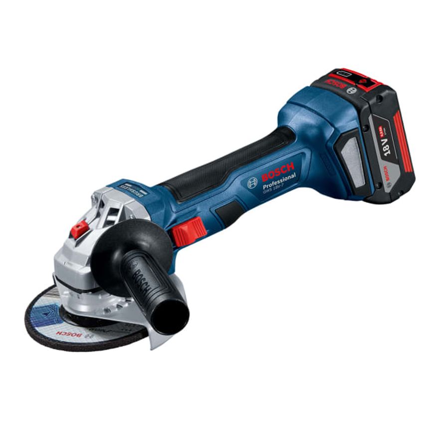 GWS 18V-7 Professional Angle Grinder 115mm 18V 2 x 4.0Ah Li-ion - BSH6019H9070