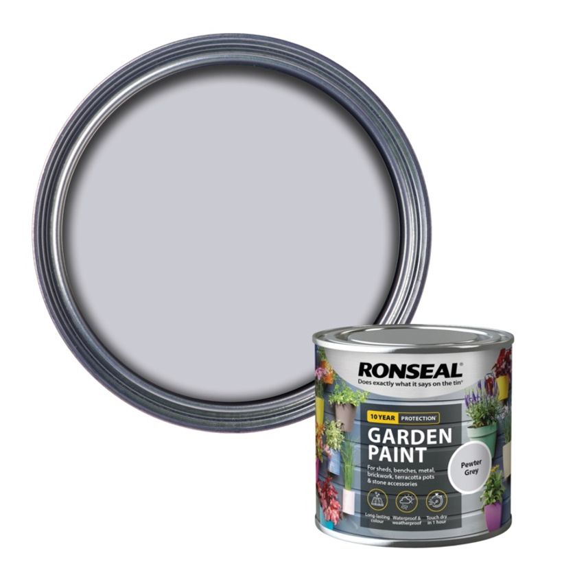 Garden Paint 250ml Pewter Grey