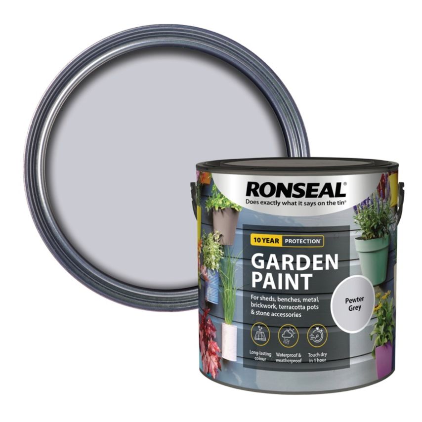 Garden Paint 2.5L Pewter Grey