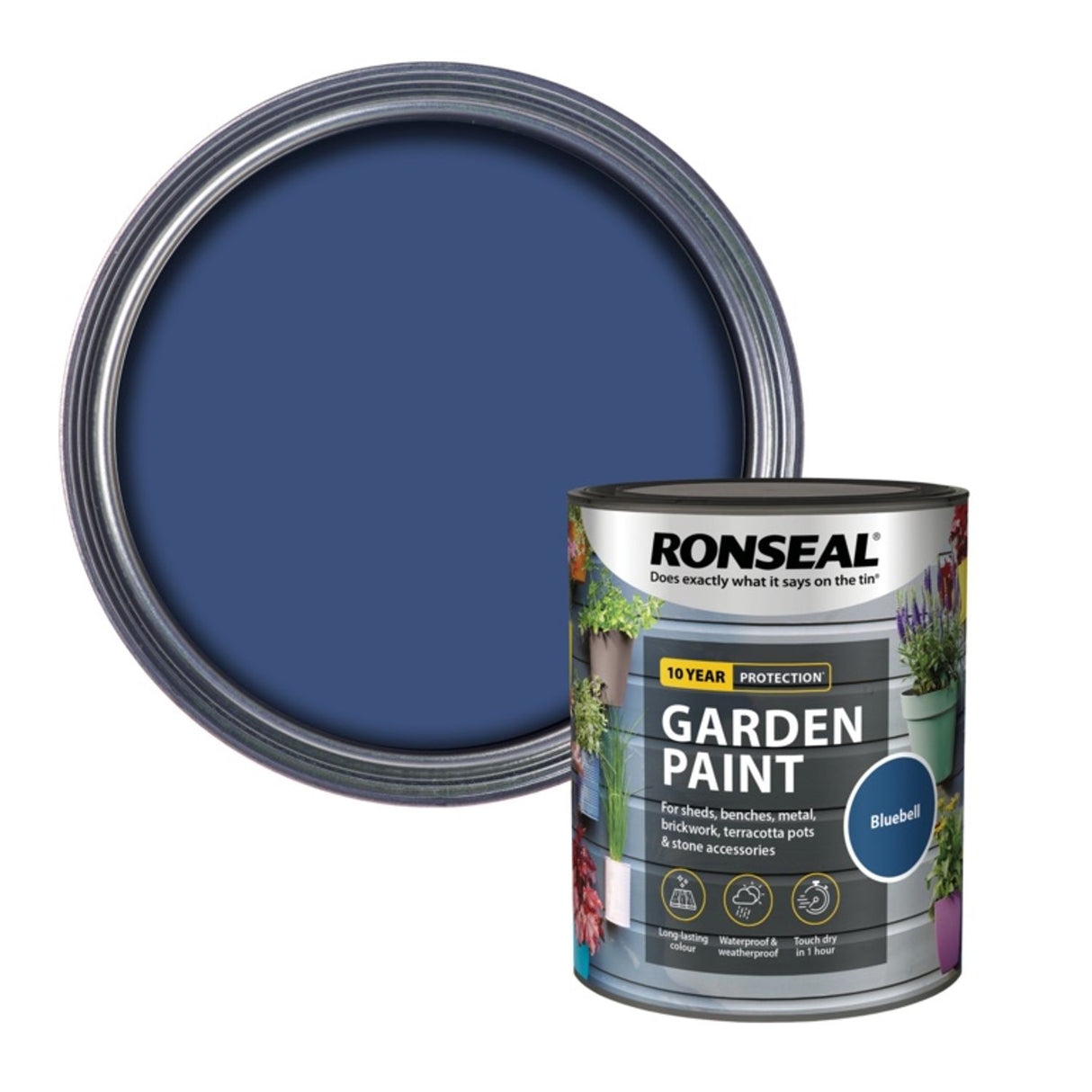Garden Paint 750ml Bluebell
