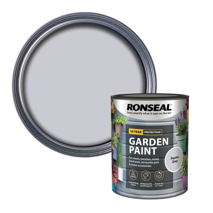 Garden Paint 750ml Pewter Grey