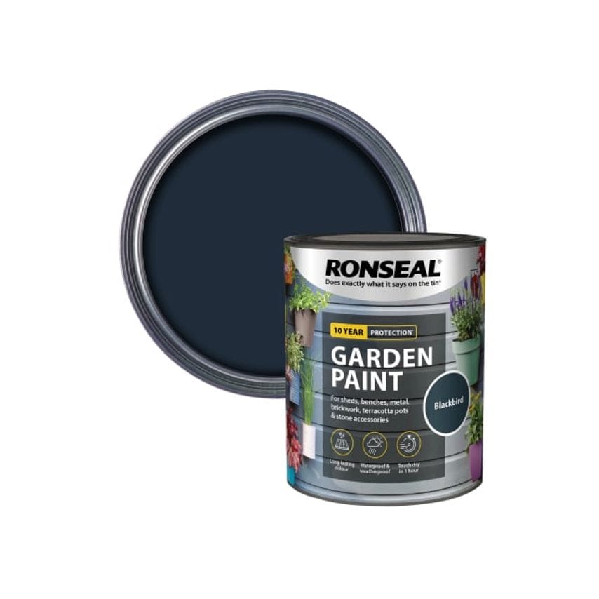 Garden Paint Black Bird 750ml