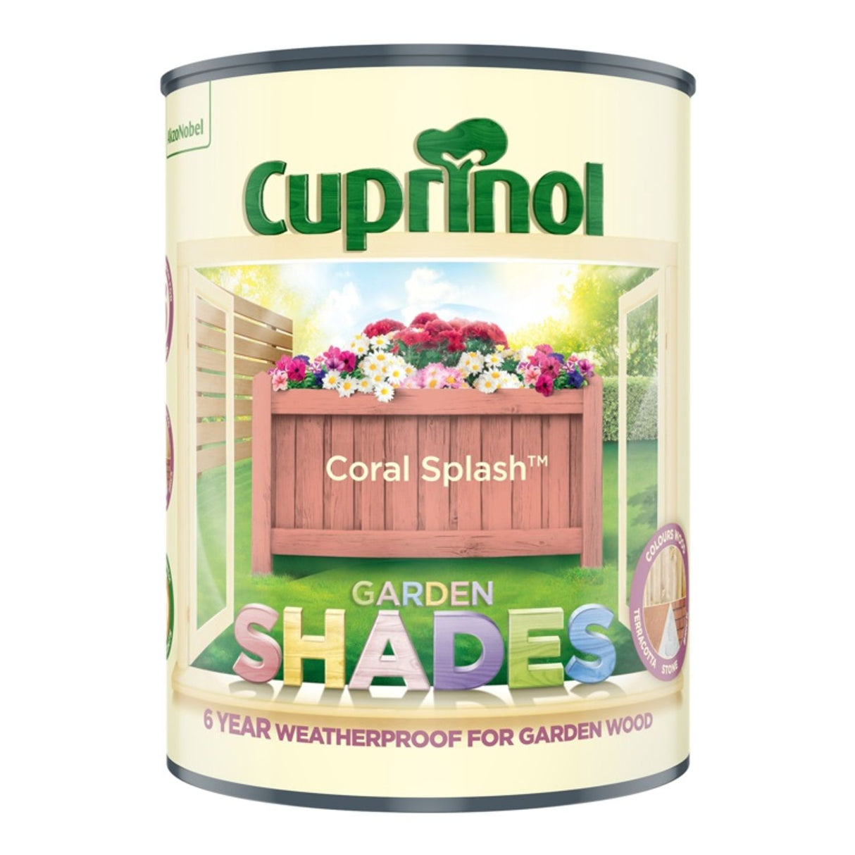Garden Shades 1 Litre Coral Splash