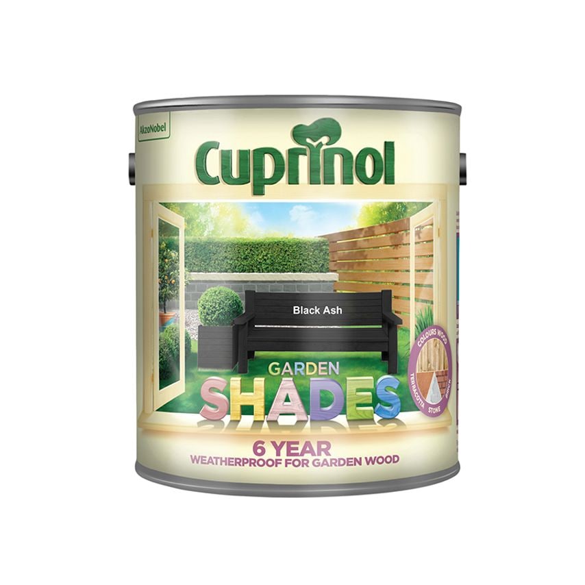 Garden Shades Black Ash 2.5 litre CUPGSBLA25L