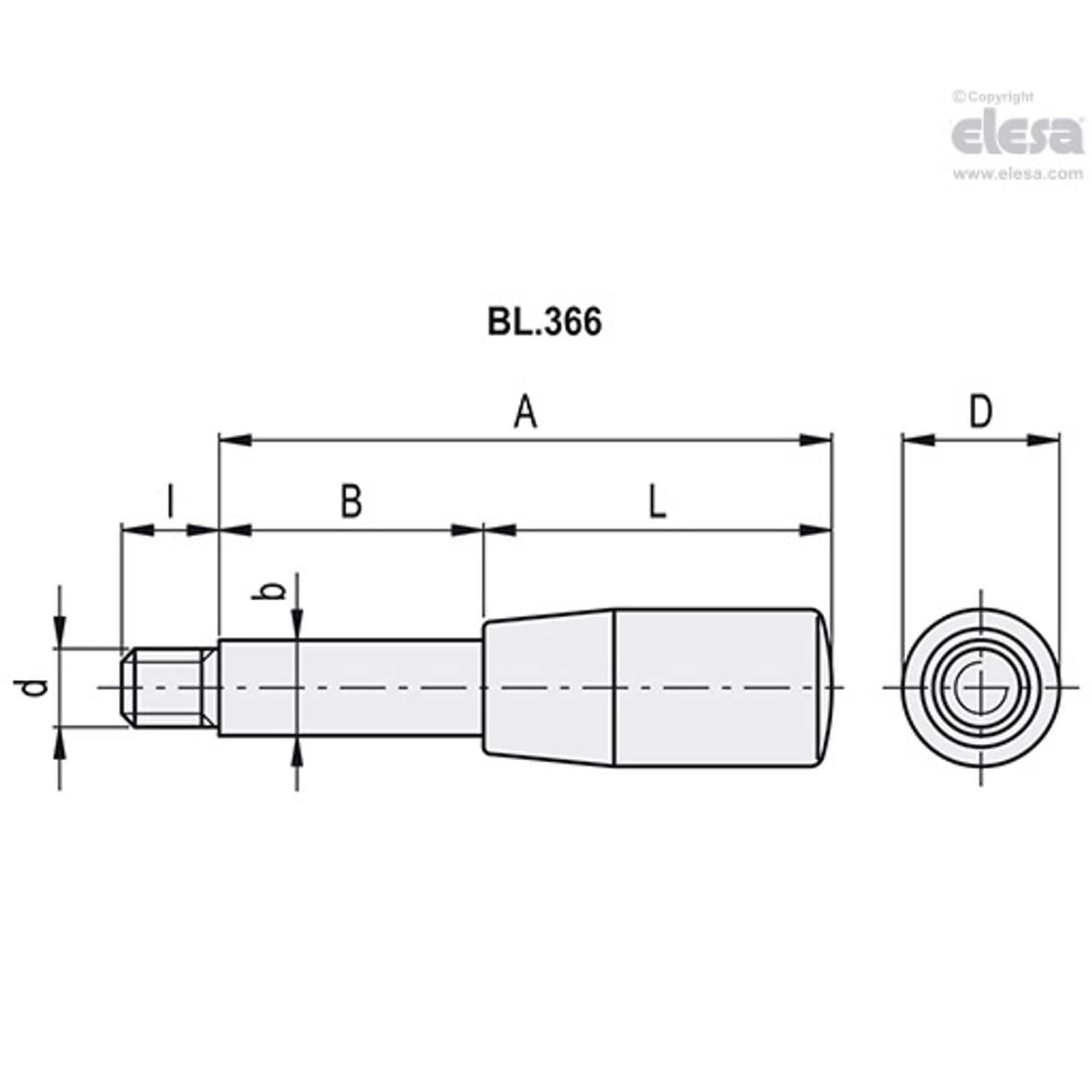 Gear lever handle-BL.366/16x164
