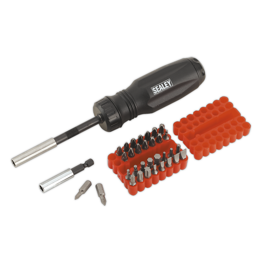 Gearless Ratchet Screwdriver Set 34 Piece