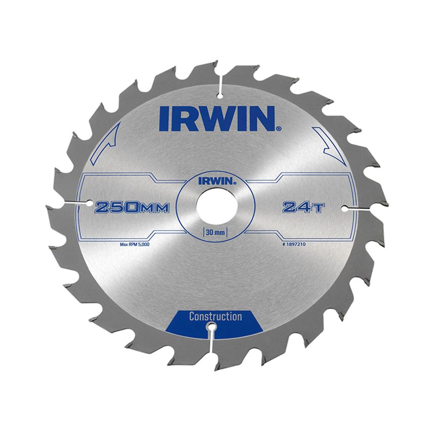 General Purpose Table & Mitre Saw Blade 250 x 30mm x 24T ATB IRW1897210