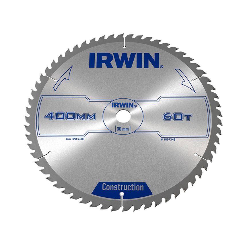 General Purpose Table & Mitre Saw Blade 400 x 30mm x 60T ATB IRW1897348