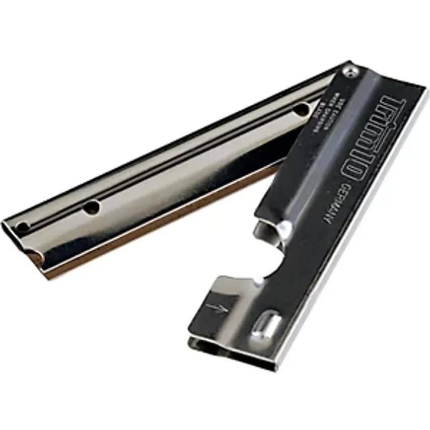 Glass Scraper, In A Stainless Steel Holder, 10 Cm