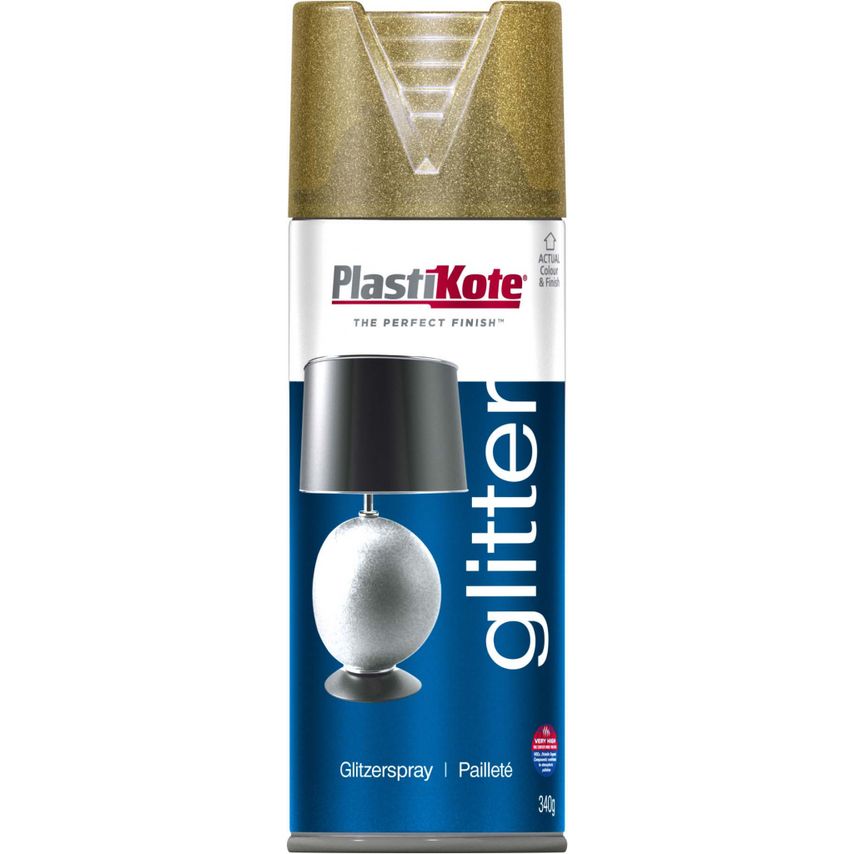 Glitter Paint Aerosol 400ml Gold