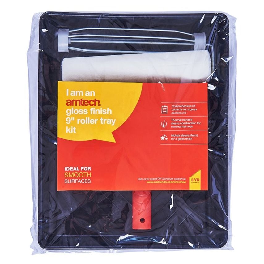 Gloss Finish 230mm (9") Roller Tray Kit