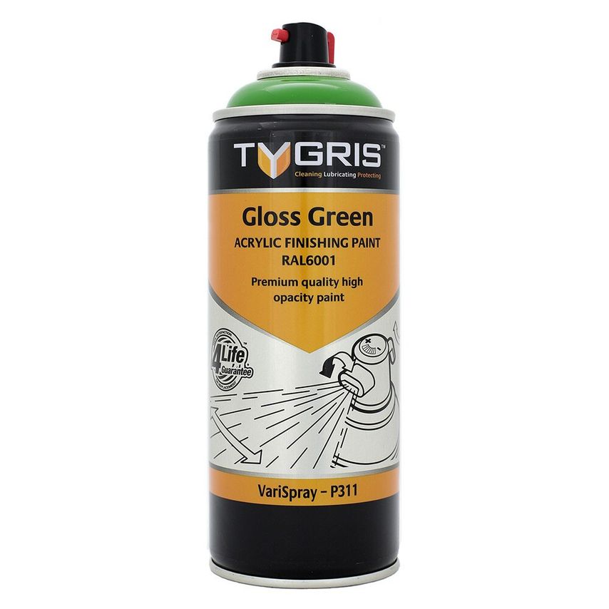 Gloss Green Paint (RAL6001) - High-Quality Acrylic Top-Coat Paint for Professional Finishes P311