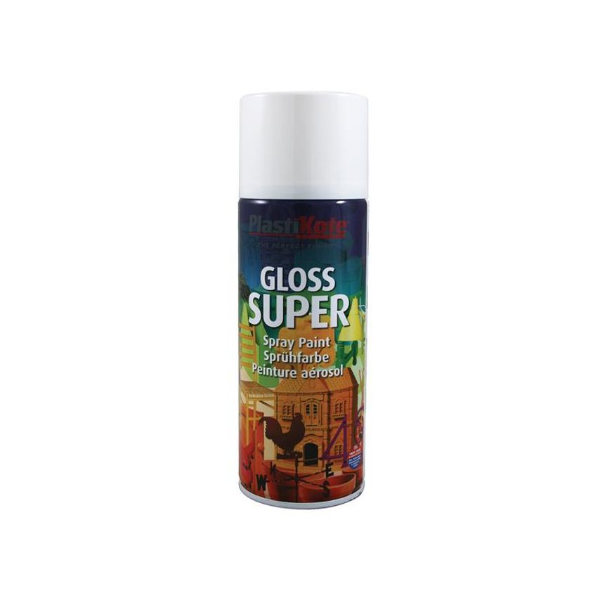 Gloss Super Spray White RAL 9016 400ml PKT1153