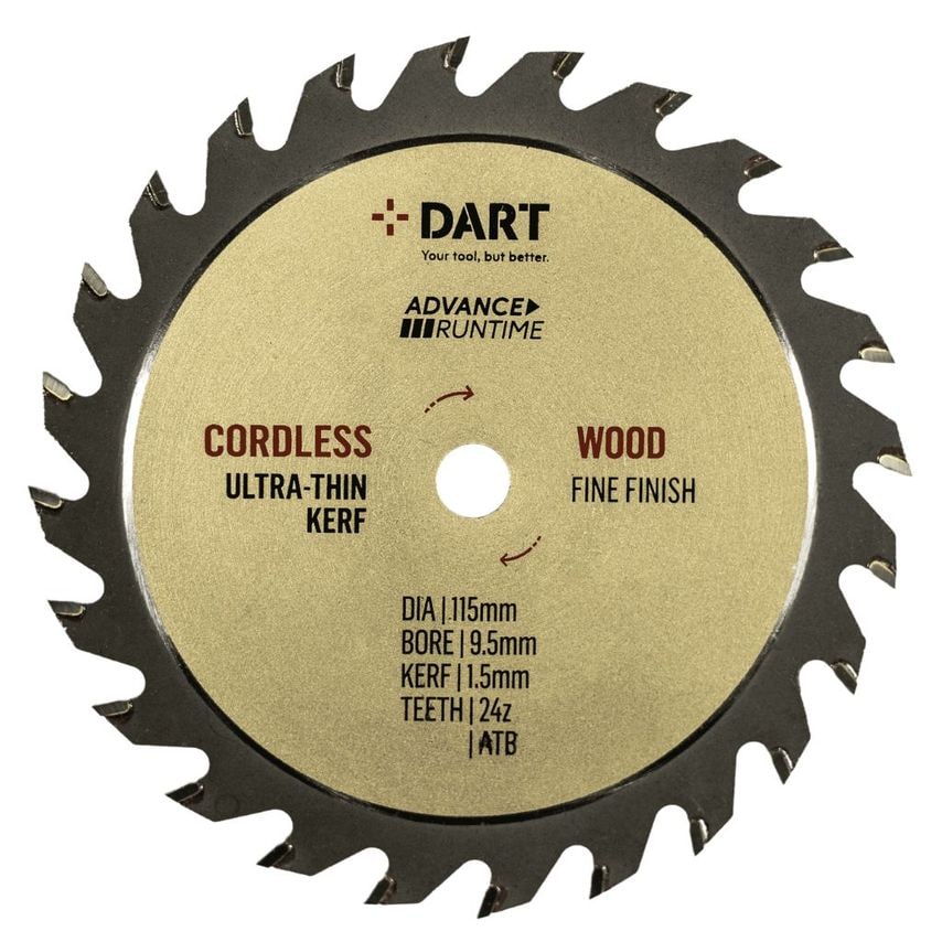 Gold ATB Thin Kerf Wood Saw Blade 115Dmm x 9.5B x 24Z