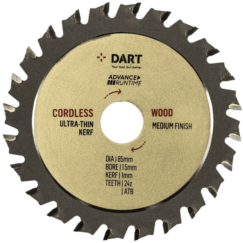 Gold ATB Thin Kerf Wood Saw Blade 85Dmm x 15B x 24Z