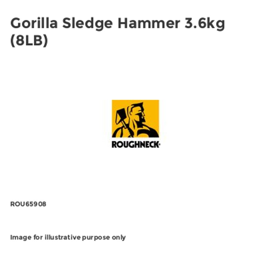 Gorilla Sledge Hammer 3.6kg (8LB) ROU65908