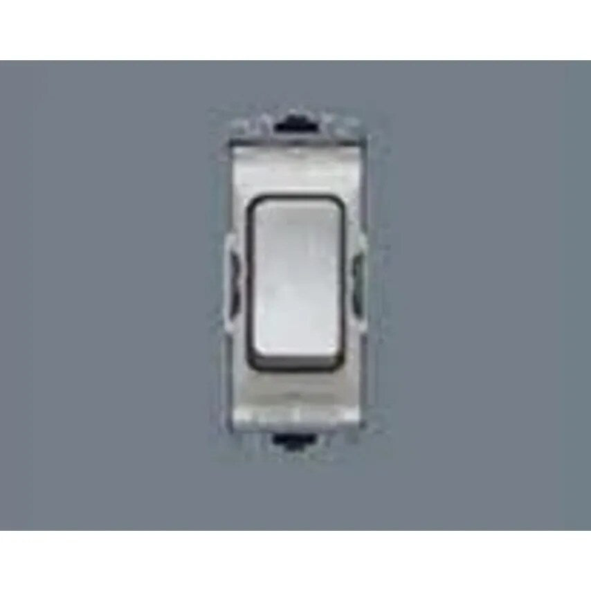 Grid Switch 1 Way DP Push Make 20A Lacquered Brushed Stainless Steel - K4910LBSB