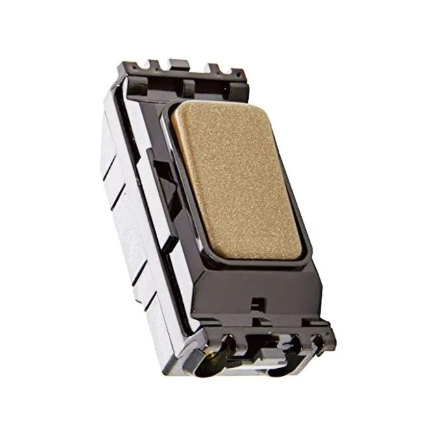 Grid Switch 2WAY SP Black Insert 10A Desert Bronze