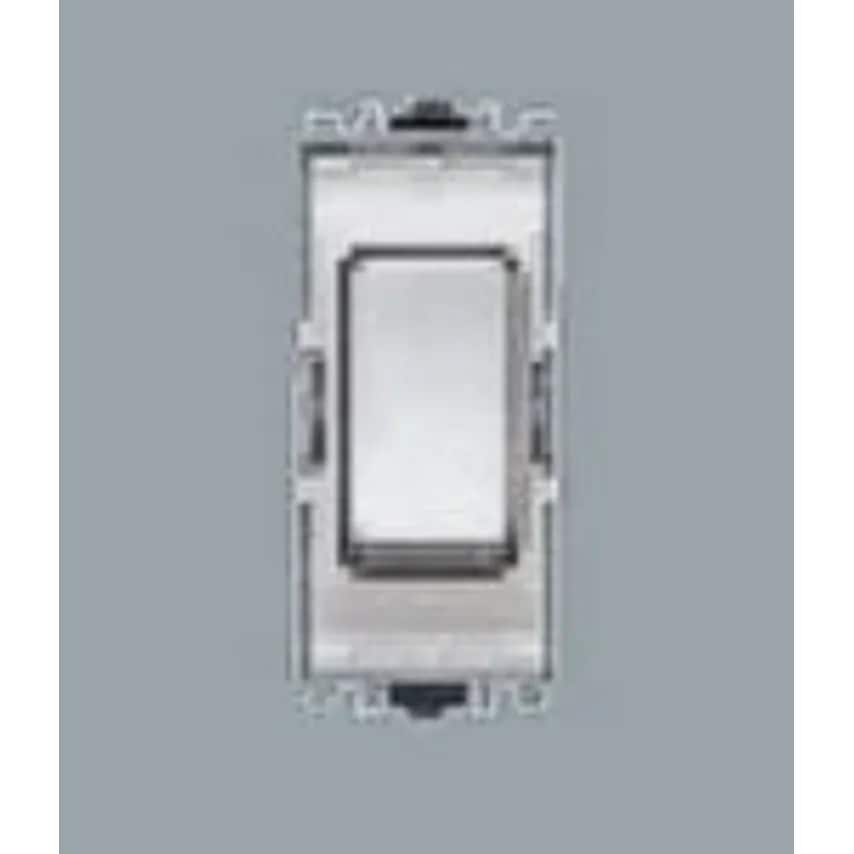 Grid Switch 2 Way SP 20A Lacquered Brushed Stainless Steel White Inser