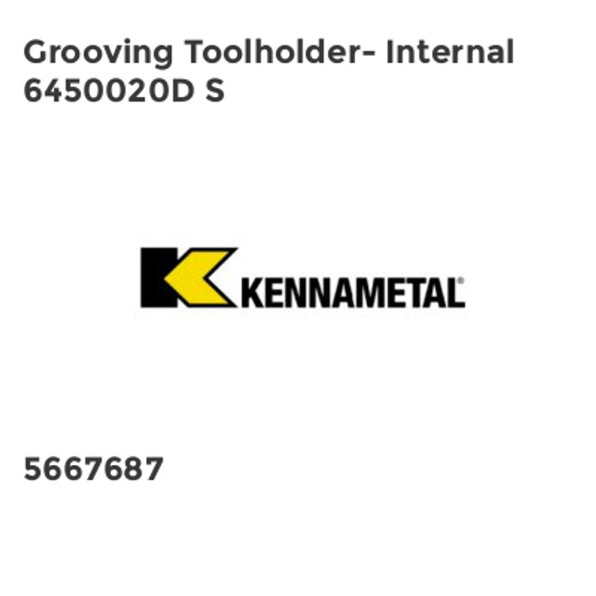 Grooving Toolholder- Internal 6450020D S