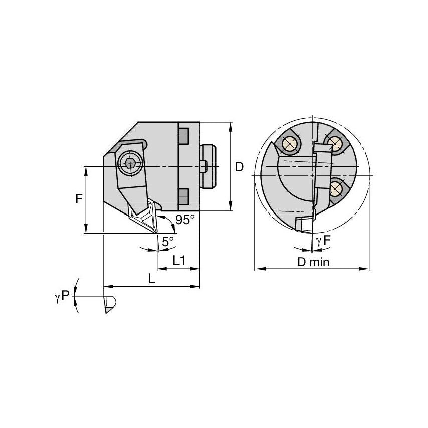 H24NDXPR4W Top Notch Boring Head D1.50 L0