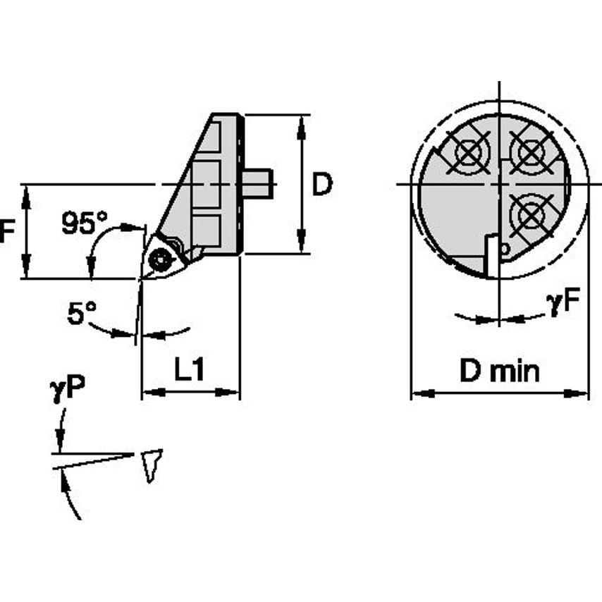 H2532SWLPR04 Boring Head D25, 0MM DMIN32, 0MM