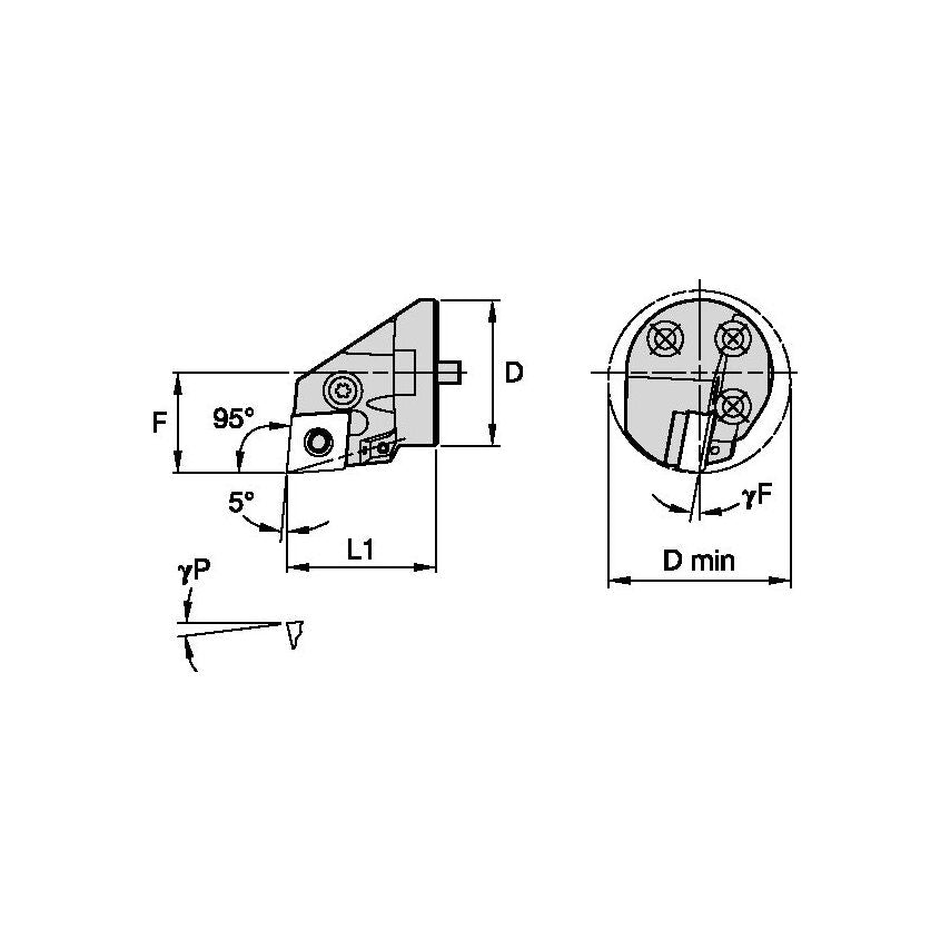 H3240PCLNL12 Boring Head D32, 0MM DMIN40, 0MM