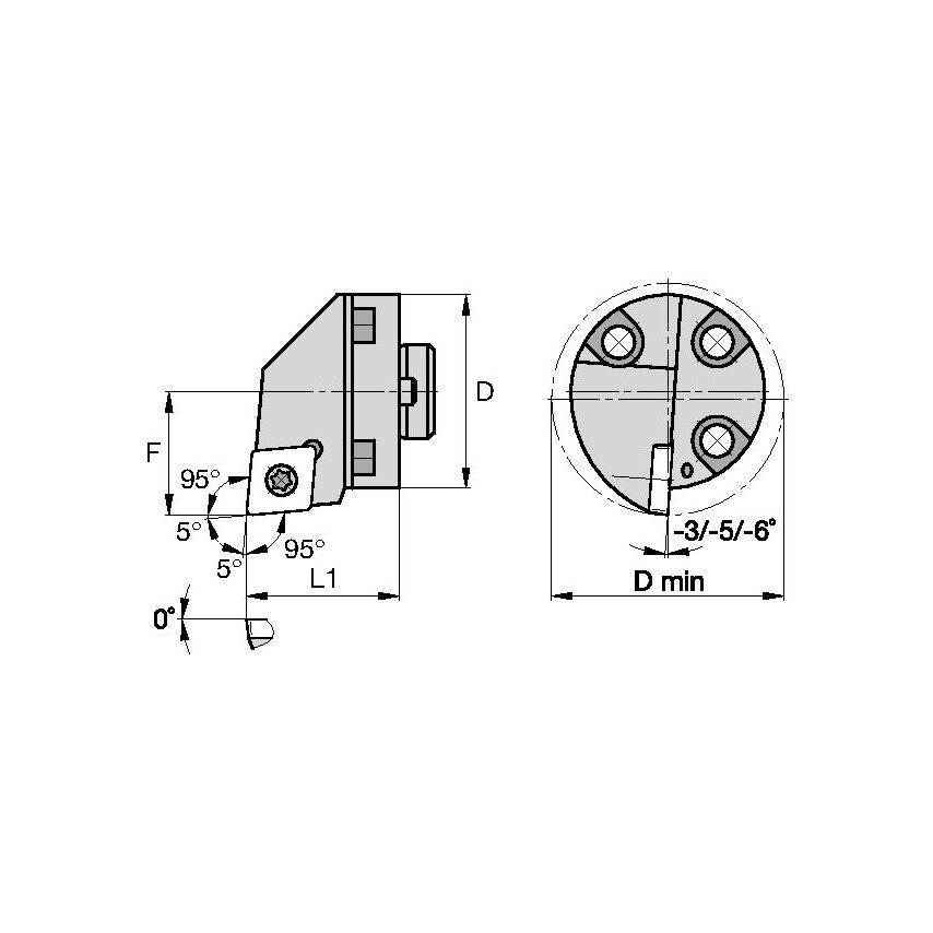 H32SCLCR09 S Boring Head D32, 0MM L25, 0MM