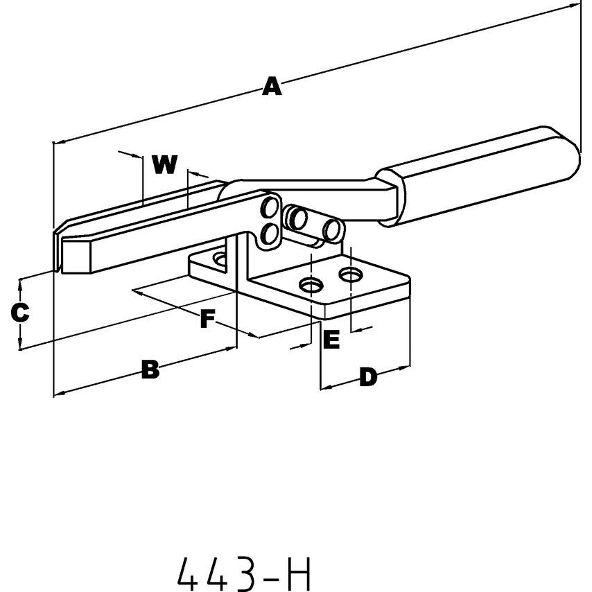 H340-FA 'U' Bar Adjustable Horizontal Clamp