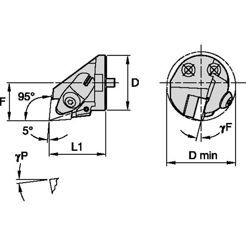 H5063DCLNL19 Boring Head D50, 0MM DMIN63, 0MM
