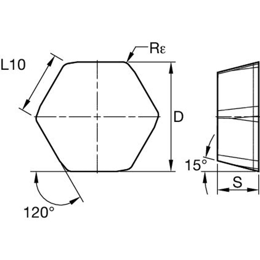 HDHN070408SR KCFM Insert HDHN-SR R=0.8
