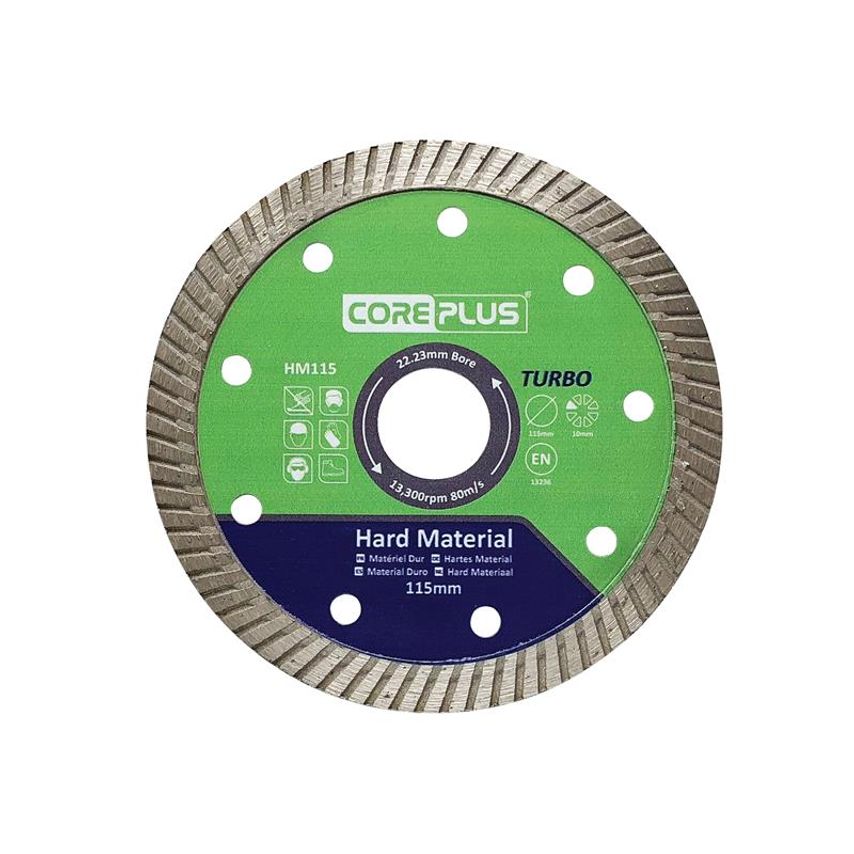 HM115 Hard Material Turbo Diamond Blade 115mm CORDBHM115