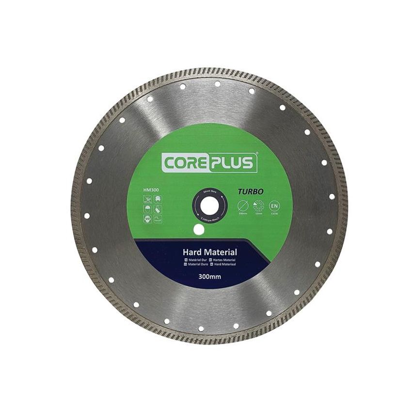 HM300 Hard Material Turbo Diamond Blade 300mm CORDBHM300