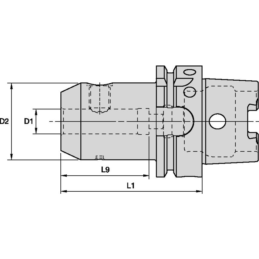 HSK100AEM32100m End Mill Adapter EM HSK100A 32