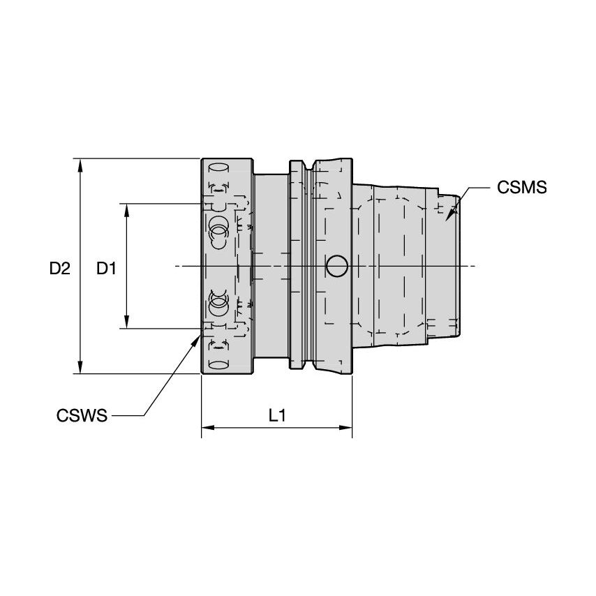 HSK100ASIF100070M SIF 100 Steerable Reamer Inter
