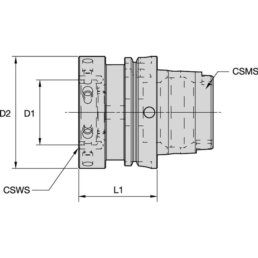 HSK100ASIF70050M SIF 70 Steerable Reamer INTERF