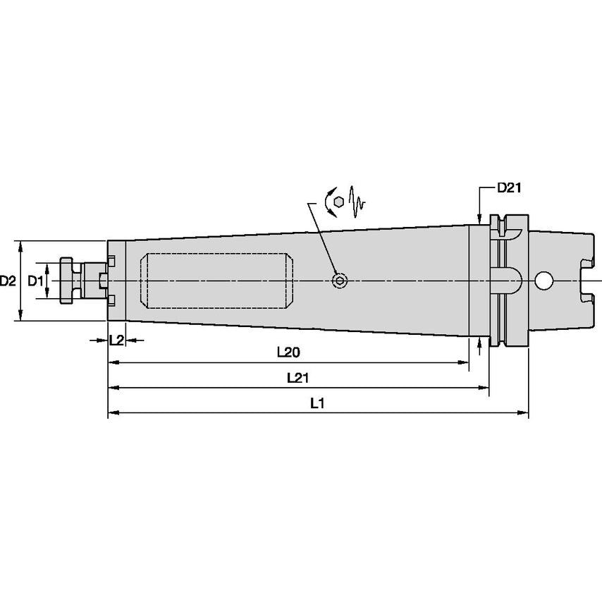 HSK100ATDSMC22260m 22mm Tunable SMA x 260mm HSK100