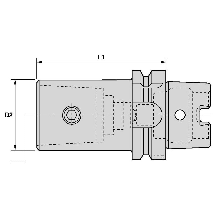 HSK125AKM80130m HSK125A to KM80 L 125mm