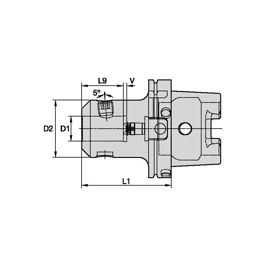 HSK125AWNA250600 HSK125A Whistle Notch Adapter 2 1/2"