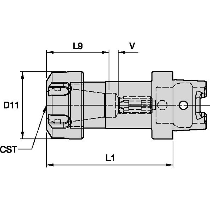 HSK32CER16060m Early Receive Collet Chuck HSK32C 16ER