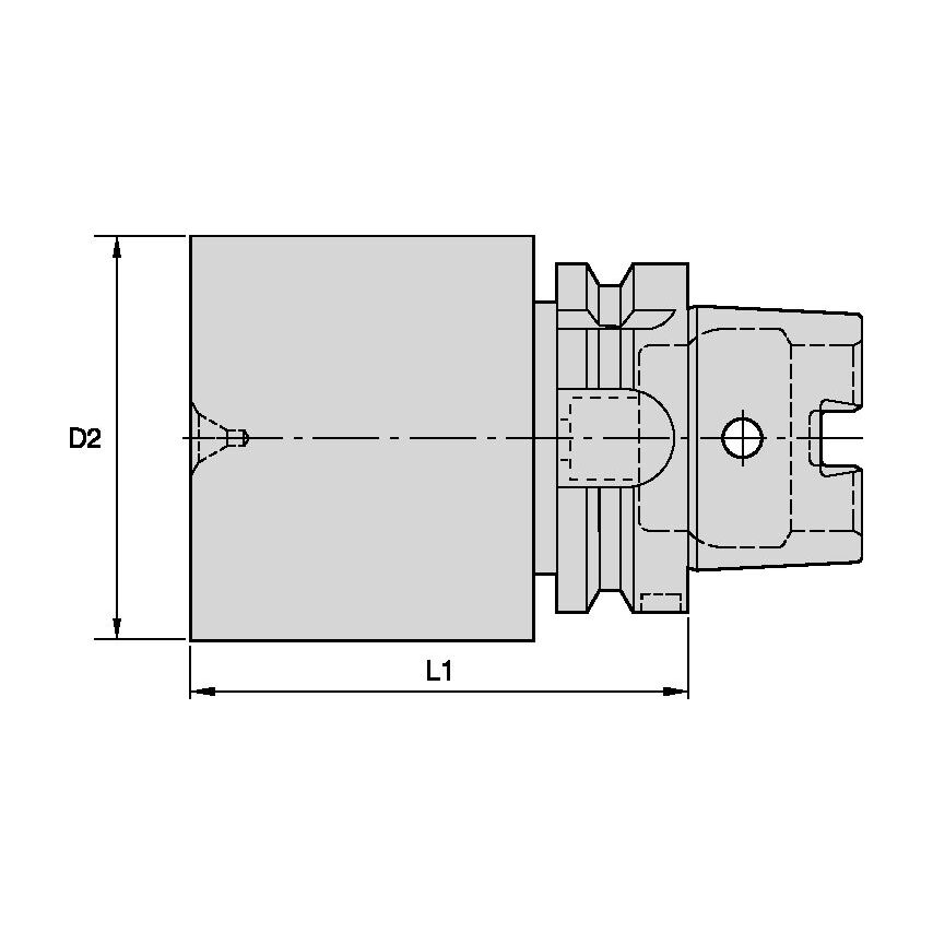 HSK40ABB040120m 40mm Bar Blank x 120mm - HSK40