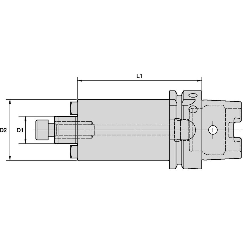 HSK40ASMC22050m HSK40A Shell Mill Adapter With